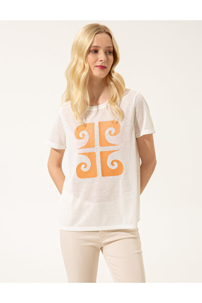 Pierre Cardin Πορτοκαλί μπλουζάκι με κανονική εφαρμογή - 50246198-VR051