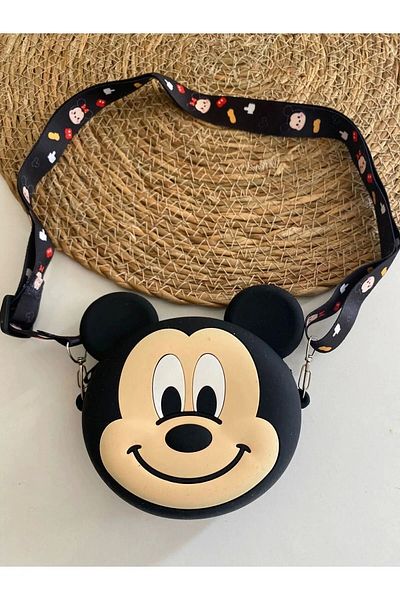 Wanderlust Roztomilý Mickey & Minnie Mouse silikonová taška s popruhem na mince 12x12 cm 1 kus