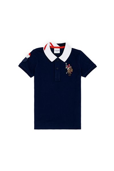 U.S. Polo Assn. Μπλουζάκι για αγορίστικο μπλουζ μπλουζ γιακά -50263006-VR033