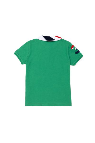 U.S. Polo Assn. Tricou verde cu gât polo pentru băiat - 50263006 -VR054