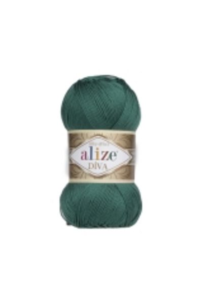 Alize Diva 453 North Sea Mercerized Πλεκτό Μοντέλα Crop με νήματα