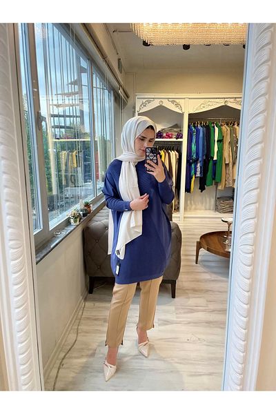 Invee 6923 Model Indigo Tunic