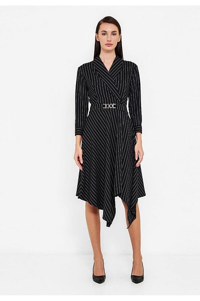MODATALİKA Modatalika Women's Long Sleeve Waist Belt Dress