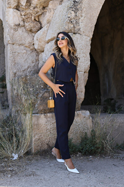 bytugcekaya Mix-it Lacivert Жилет