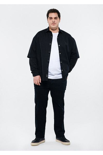 Mavi Hasan Schwarze Komfort-Jeanshose 0006616291