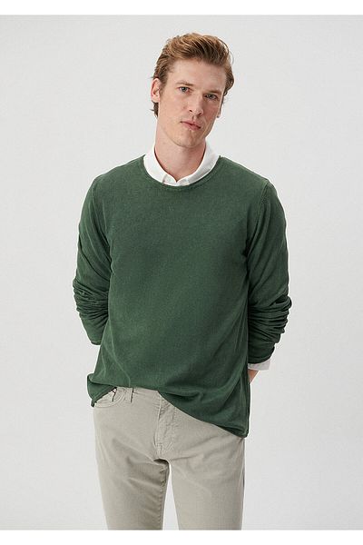 Mavi Khaki Crew Neck Sweater Regular Fit / Normal Cut 070683-29759