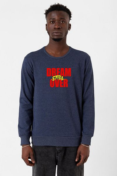 Tshirthane Мъжки суитшърт 2ip Dream Still Over в индиго цвят
