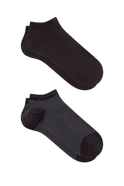 Mavi 2er-Pack schwarze Booties-Socken 090985 -902