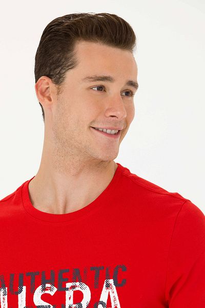 U.S. Polo Assn. Men's Red T-Shirt 50263282 -Vr030