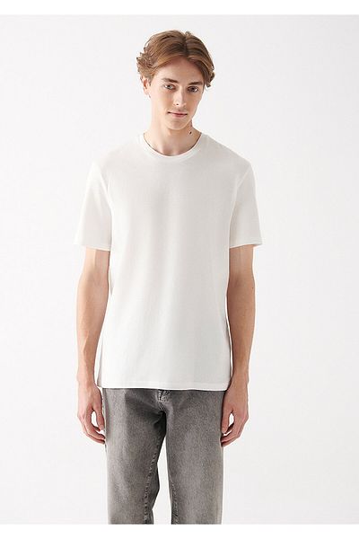Mavi Eco-Friendly White Basic Tričko Regular Fit / Normal Cut 066483-30701
