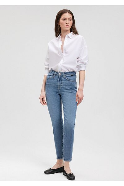 Mavi Cindy Gold Shape Shaded Indigo Blue Jeanshose 100277-33555
