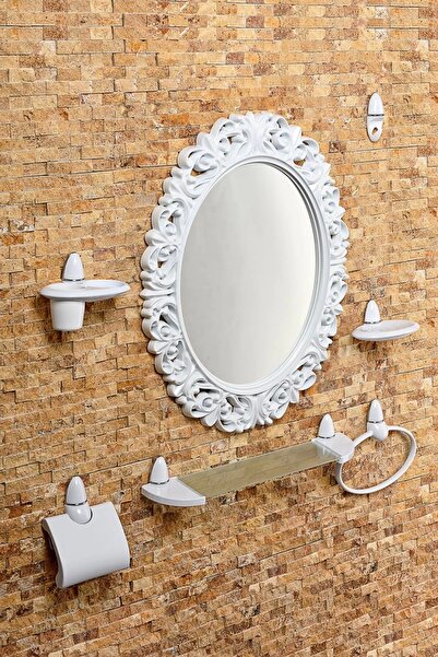 Altıntepe Dekoratif Oval Ayna Seti 8 Parça