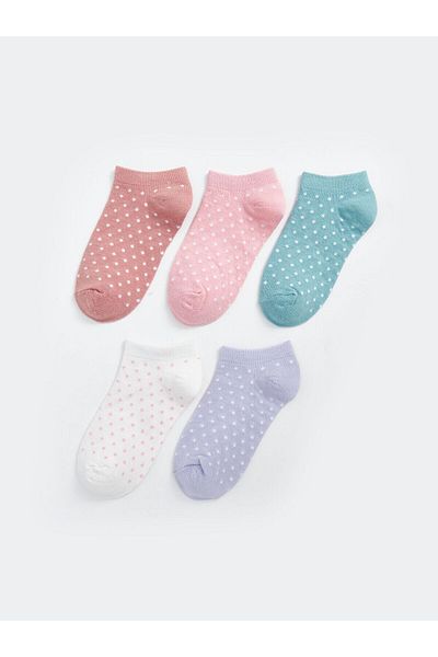 LC Waikiki Lcw Girl's Booties Socks Pack of 5