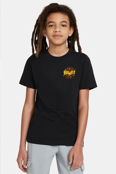 Tshirthane Big Bang Theory Bang Logo Black Kids T-shirt