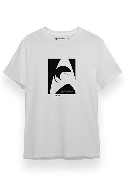 Tshirthane Star Trek Spock Εντυπωσιακό λευκό κοντομάνικο ανδρικό μπλουζάκι