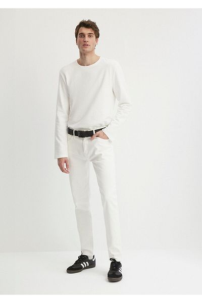 Mavi Weiße Jeanshose von Milan Street 0081084558