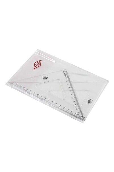 HATAS 0805 Teknik Okul Öğrenci Gönye Seti 21 Cm 60° - 45°