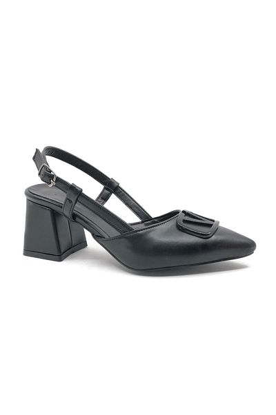 Kids Club Shoes Pantofi clasici cu toc pentru femei Feles Zara V Catarama Negri