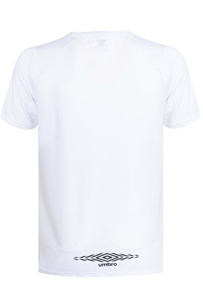 UMBRO TF-0167 Κοντομάνικο T-Shirt Ανδρικό T-Shirt ΛΕΥΚΟ