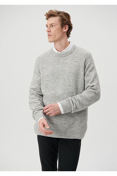 Mavi Crew Neck Gray sweater Regular Fit / Normal Cut 0710134-80196