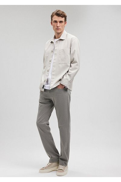 Mavi Martin Shadow Graue Komfort-Gabardine-Hose 0037880922