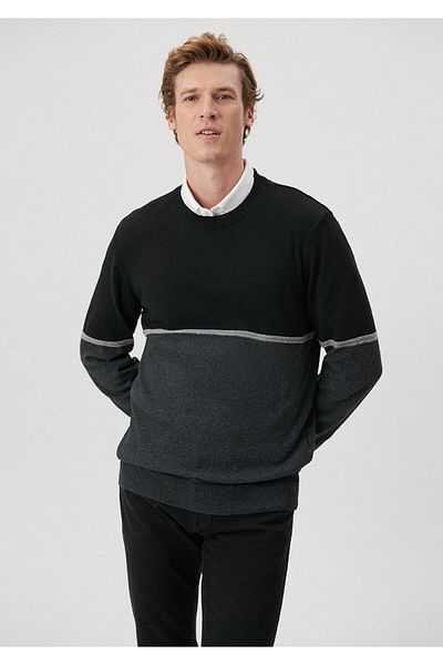 Mavi Crew Neck Black sweater Slim Fit / Tight Cut 0710135-900