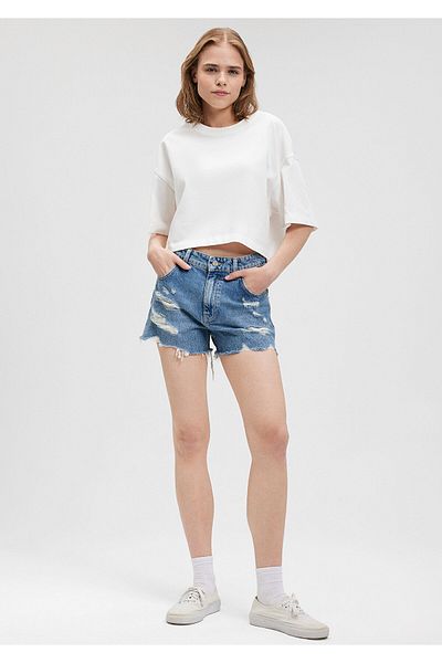 Mavi Tyra Street Shaded Indigo Blue Jeansshorts 1410011-84398