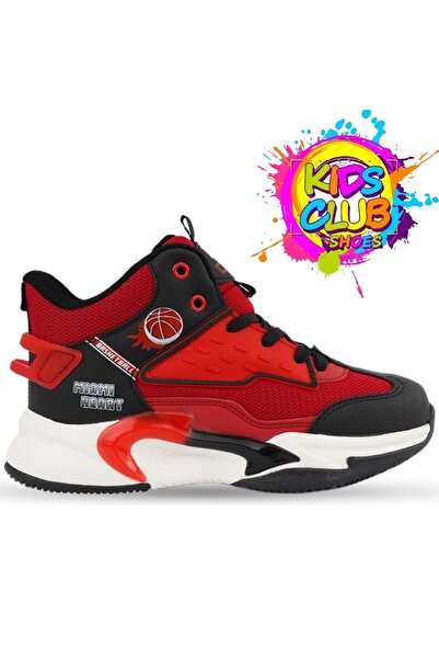 Kids Club Shoes Cool London Red Unisex Children's Orthopedic Basketball Shoes