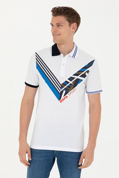 U.S. Polo Assn. Ανδρικό λευκό T-shirt - Μοντέλο VR013 50263332