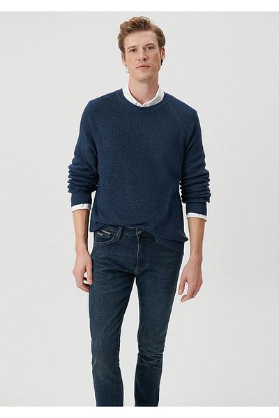 Mavi Crew Neck Navy Blue πουλόβερ Slim Fit / Narrow Cut 0710136-70719