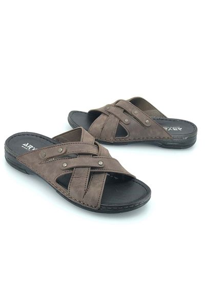 Kids Club Shoes Aryan 12-537 Ανδρικές Ορθοπεδικές παντόφλες ΚΑΦΕ