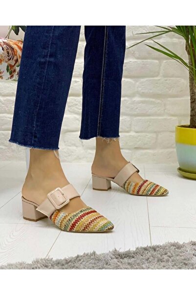 Kids Club Shoes Feles Burnu Закриті жіночі щоденні туфлі на підборах TEN