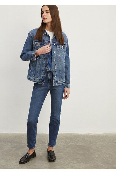 Mavi Star Gold Shape Vintage Indigo Si Jean Hose 101077-85261