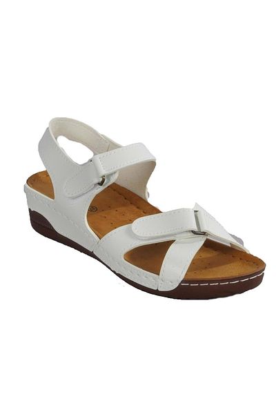 Kids Club Shoes Aryan 02-380 Γυναικεία Ορθοπεδικά Σανδάλια ΛΕΥΚΟ
