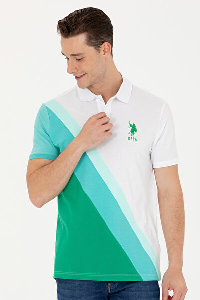 U.S. Polo Assn. Erkek Yeşil Polo Yaka Tişört 50263398-VR054