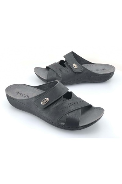 Kids Club Shoes Aryan 54-483 Ženske ortopedske Papuče CRNE