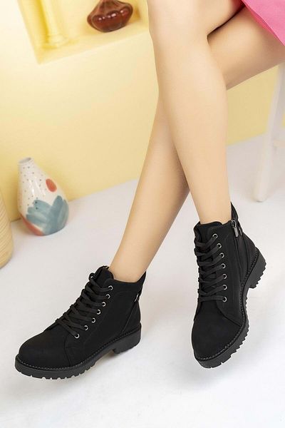 Kids Club Shoes Ayakdaş 2158 Αθλητικά Γυναικεία Μποτάκια ΜΑΥΡΟ