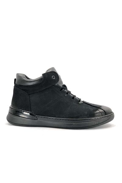 Kids Club Shoes James Franco 6753 Δερμάτινες Casual Ανδρικές Μπότες ΜΑΥΡΟ
