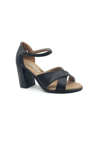 Kocamanlar Ayakkabı Pantofi cu toc pentru femei Ayakdaş Cross Band Gladiator NEGRI