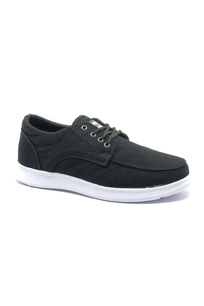 Kocamanlar Ayakkabı Dakırs 23 Vans - Linen Black-White Casual Sneakers