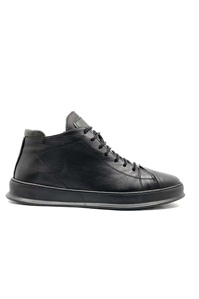 Kids Club Shoes James Franco 5588 Δερμάτινες Casual Ανδρικές Μπότες ΜΑΥΡΟ