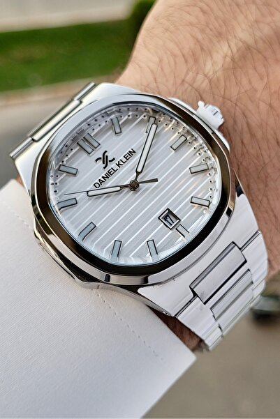 Daniel Klein Kadranı Ve Kordonu Gri Renk Ayarlanabilir Kordonlu Takvimli Erke...