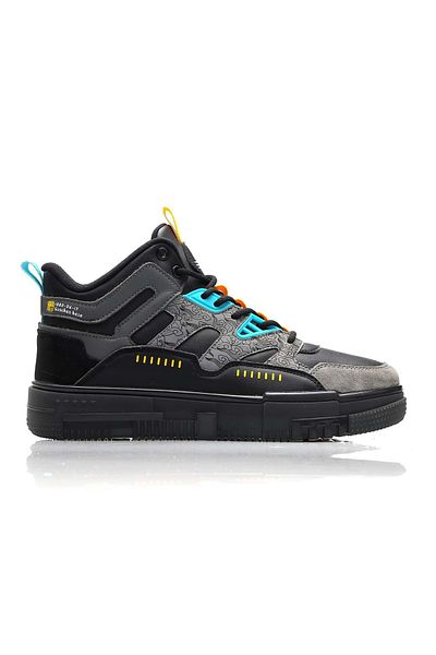 Kocamanlar Ayakkabı North Of Wild Almost Cuacheo Base Air Sneaker Boots Men's Sports Shoes Black-grey