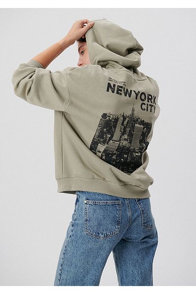 Mavi Hooded Green Sweatshirt 1S10012-85873