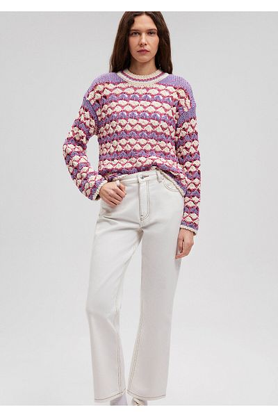Mavi Jacquard Purple Sweater Regular Fit / Regular Cut1710431-82127