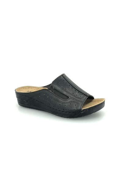 Kids Club Shoes Aryan 02-139 D.r Προτεινόμενες Ορθοπεδικές Γυναικείες Παντόφλες ΜΑΥΡΟ