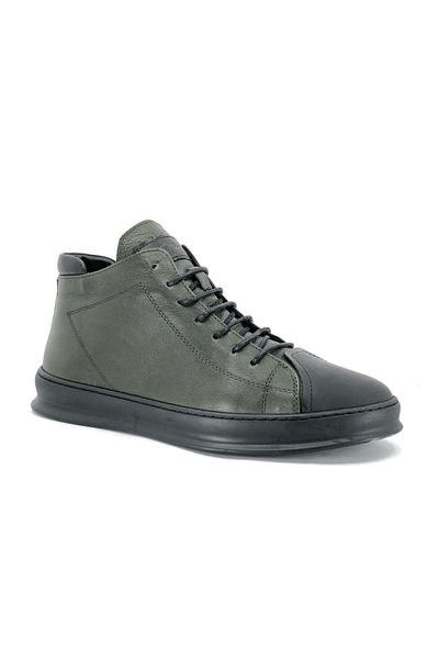 Kids Club Shoes James Franco 5588 Δερμάτινες Casual Ανδρικές Μπότες KHAKI