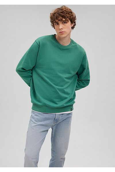 Mavi Základní mikina Crew Neck Green 0S10127-71697