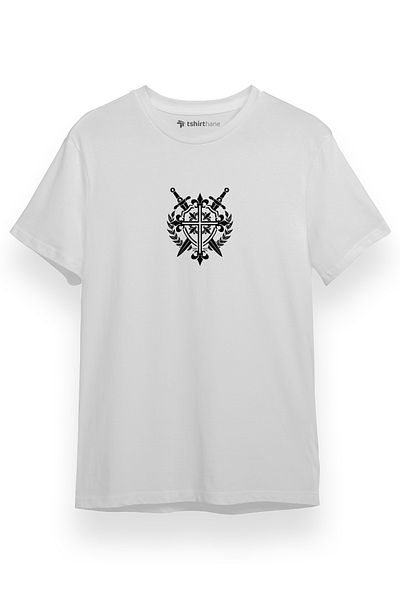 Tshirthane Monogatari Anime Episode Clan Σύμβολο Λευκό κοντομάνικο ανδρικό μπλουζάκι