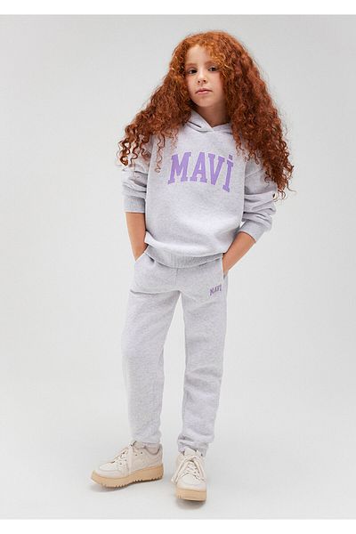 Mavi Logo Printed Gray Sweatpants 7010000 -85438
